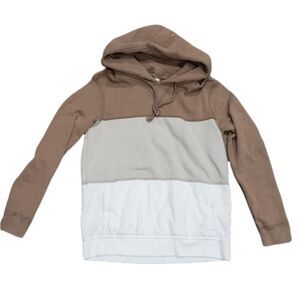 Abercrombie & Fitch Mocha Colorblock Hoodie Sweater XS